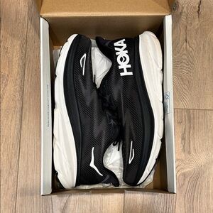 Hoka Men's Black and White Athletic Shoes